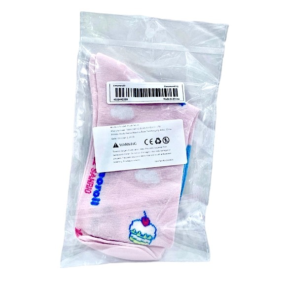 Cinnamoroll Mid-Barrel Socks White/Blue/Pink 1 Pair New in Original Packaging - Picture 4 of 6